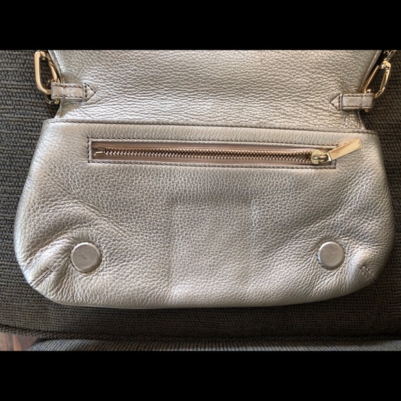 Auth Tory Burch Metallic Gold Crossbody Bag Purse - Picture 9 of 15